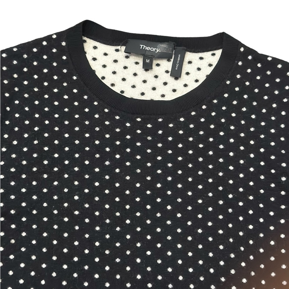 Theory Polka Dot Women’s Sweater Tag Size M - Picture 2 of 11